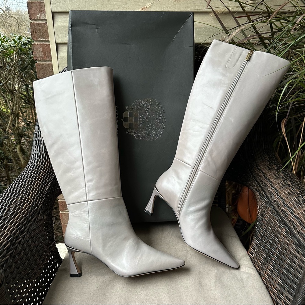 Vince Camuto Sutton Wide Calf Boot Faint Fog 12